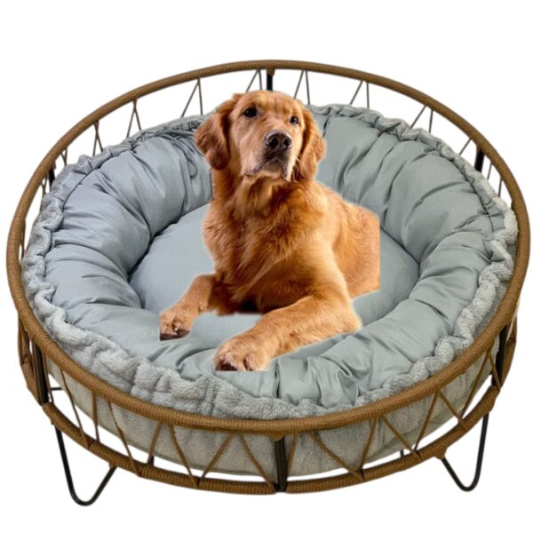 Cama para mascotas + Almohadón reversible + Base de Contención (Razas Grandes)