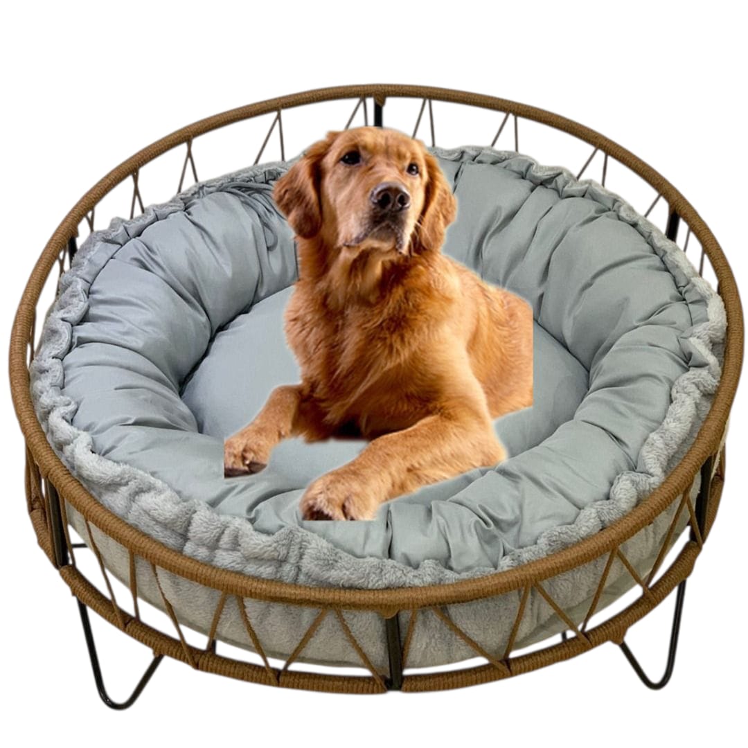 Cama para mascotas + Almohadón reversible + Base de Contención (Razas Grandes)