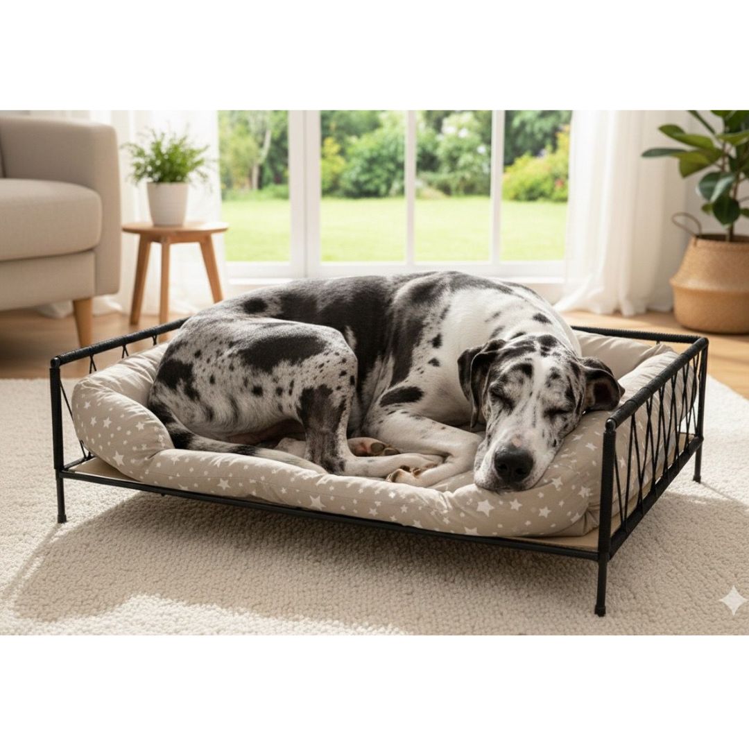 Disol 5 Cama Para Mascotas Rectangular + Base MDF + Almohadon Reversible