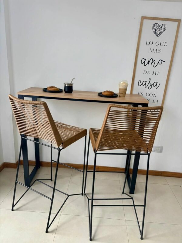 Combo Desayunador ( 1 Barra Industrial + 2 Banquetas Tulum )